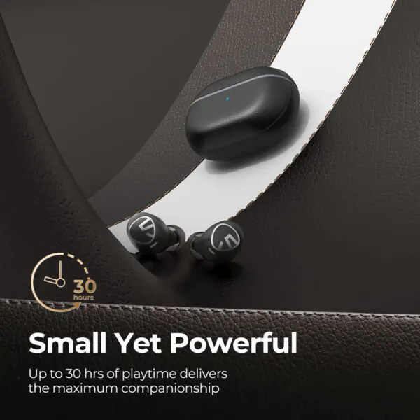 Soundpeats Free2 Classic Wireless Earbuds Bluetooth - Black - Image 4