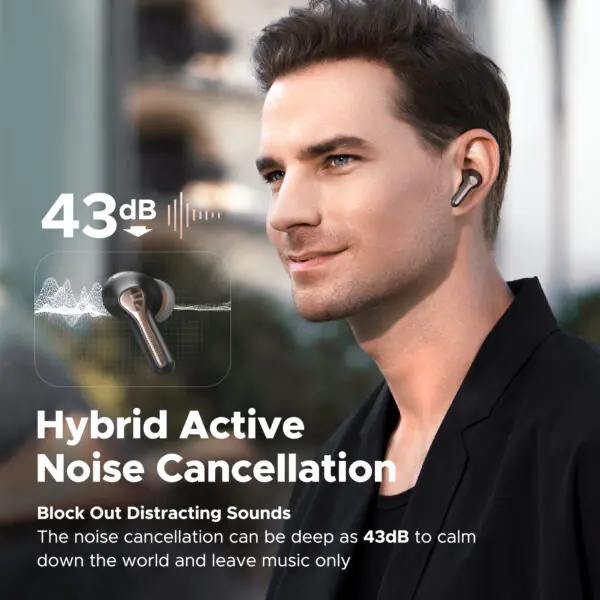 Soundpeats Capsule 3 Pro Wireless Earbuds - Hybrid Active Noise Cancellation & 6 Mics - Image 4