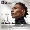 Soundpeats Air4 Pro - Snapdragon aptX With Triple Tronic ANC Hybrid Earbuds - Black - Image 3