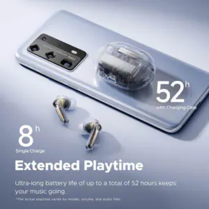 Soundpeats Capsule 3 Pro Hybrid ANC Earbuds Transparent White