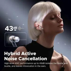 Soundpeats Capsule 3 Pro Hybrid ANC Earbuds Transparent White