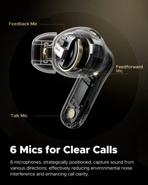 SoundPEATS Capsule 3 Pro+ Hybrid ANC LDAC Earbuds - Image 8