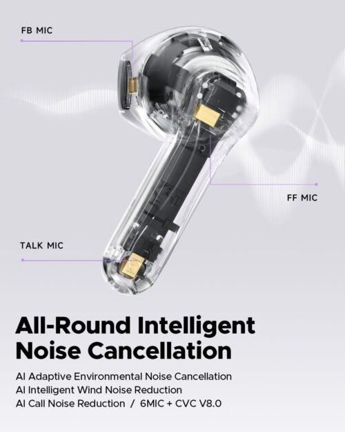 soundpeats air5 earbuds in black