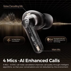 Soundpeats T3 Pro ANC Bluetooth Earbuds in black