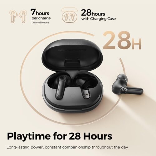 Soundpeats T3 Pro ANC Bluetooth Earbuds in black