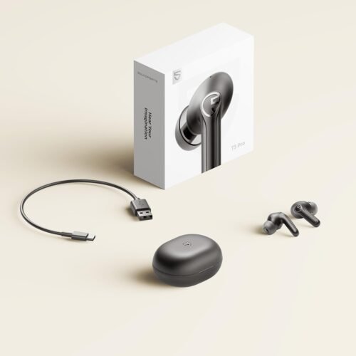 Soundpeats T3 Pro ANC Bluetooth Earbuds in black